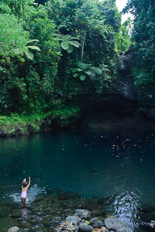 The dry waterfall, Savai'i, Samoa.