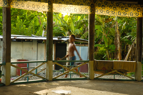 From inside the fale, Tafua, Samoa.
